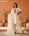 K 1173 By Naisha Roman Glass Embroidery Plazzo Suits 